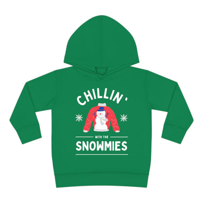 Festive Threads | Christmas Chillin With The Snowmies Toddler Pullover Fleece Hoodie