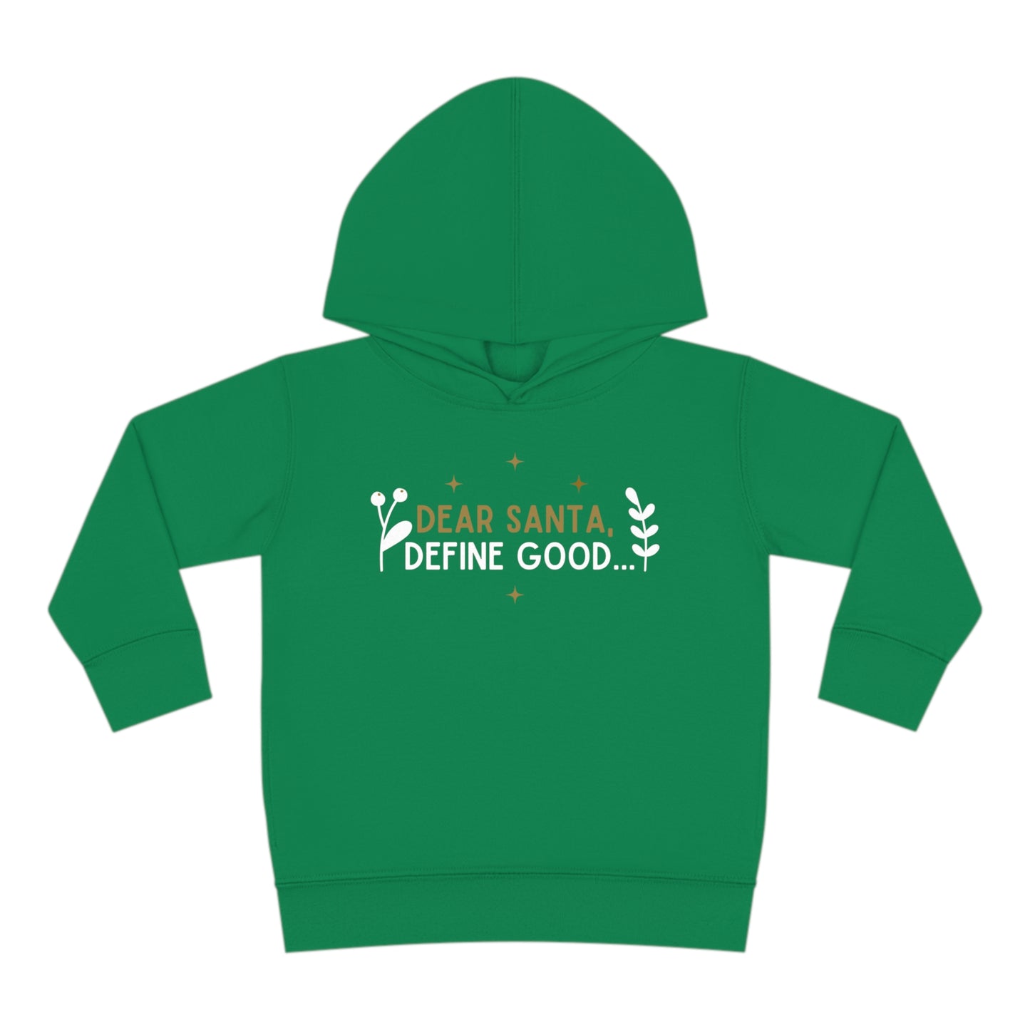 Festive Threads | Christmas Dear Santa Toddler Pullover Fleece Hoodie