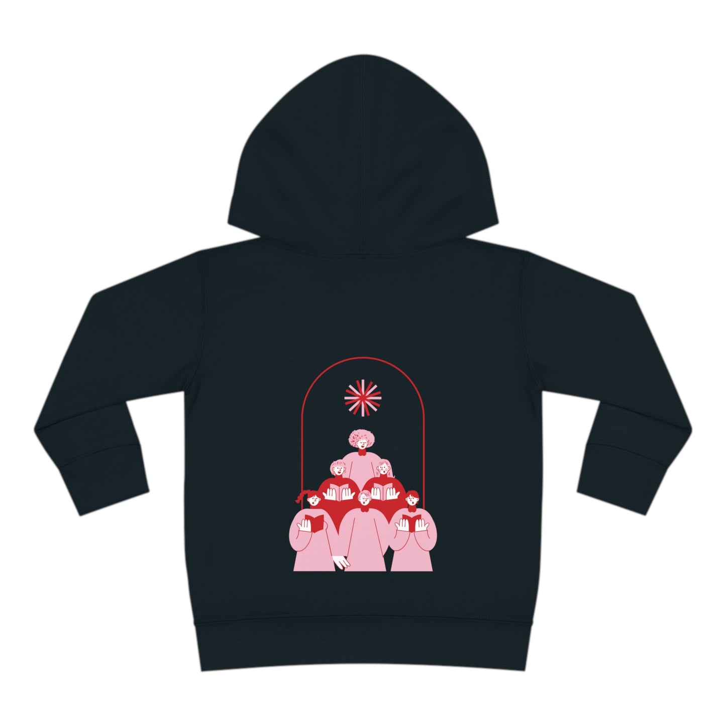 Festive Threads | Christmas Fa La La Toddler Pullover Fleece Hoodie