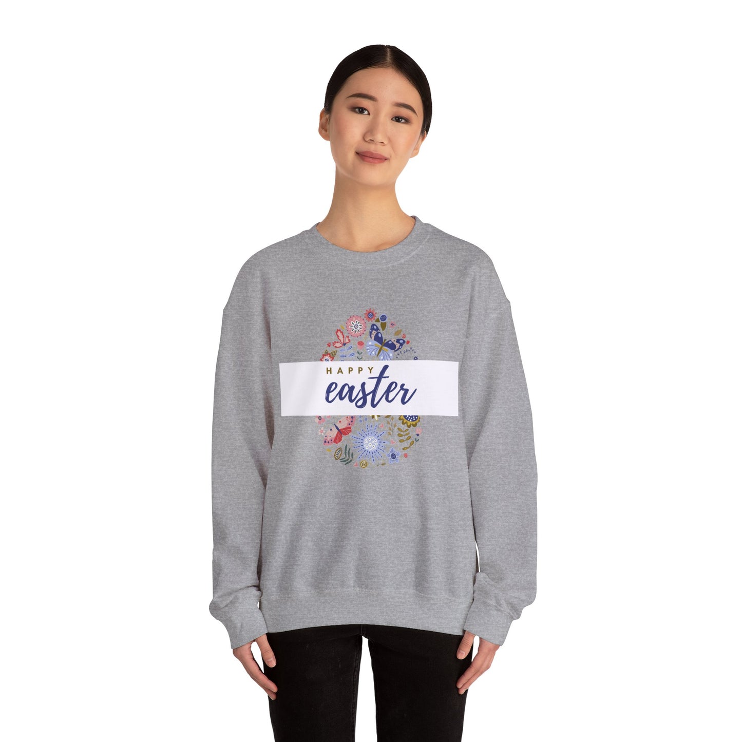 Festive Threads | Easter | Egg Unisex Heavy Blend™ Crewneck Sweatshirt