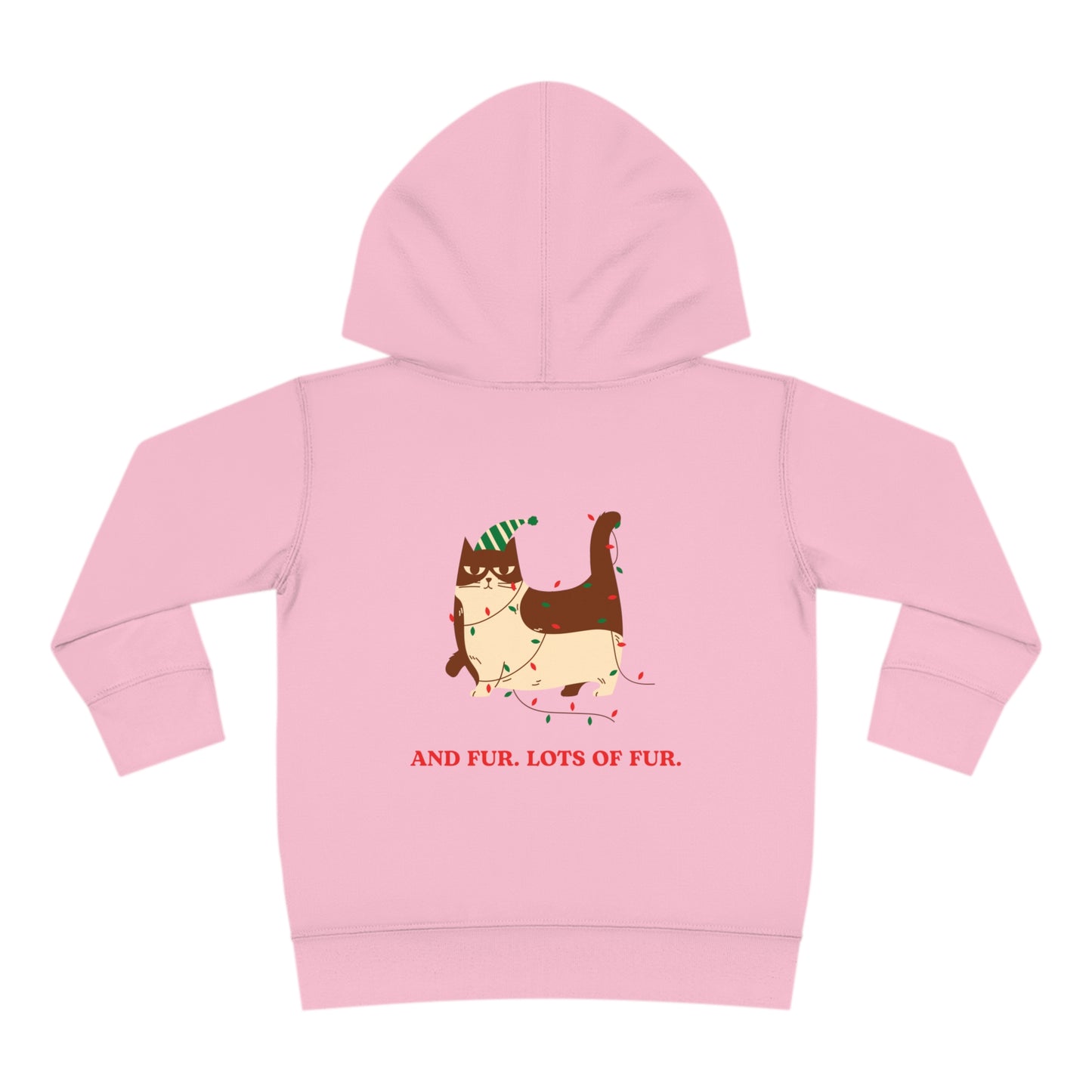 Festive Threads | Christmas Santa Paws Toddler Pullover Fleece Hoodie