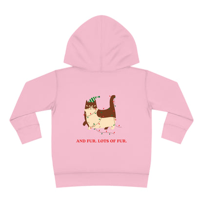 Festive Threads | Christmas Santa Paws Toddler Pullover Fleece Hoodie