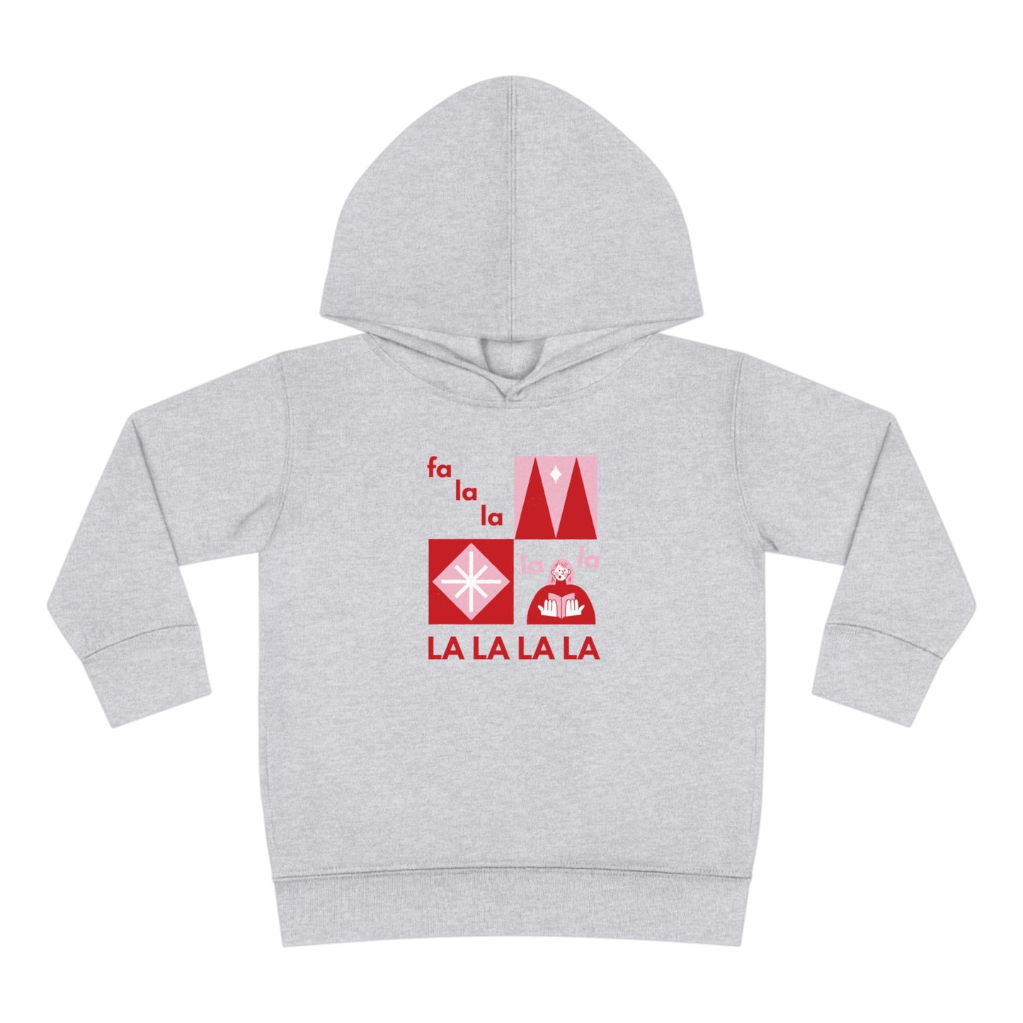 Festive Threads | Christmas Fa La La Toddler Pullover Fleece Hoodie