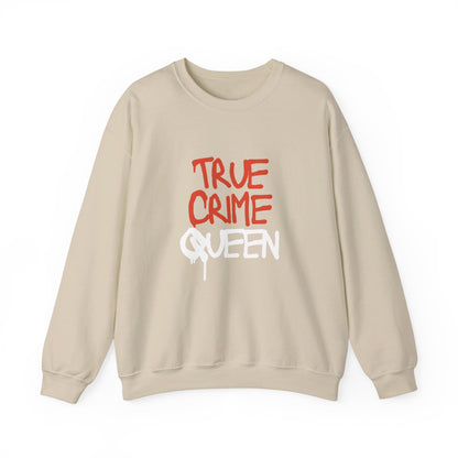 Festive Threads | Halloween True Crime Queen Unisex Heavy Blend™ Crewneck Sweatshirt