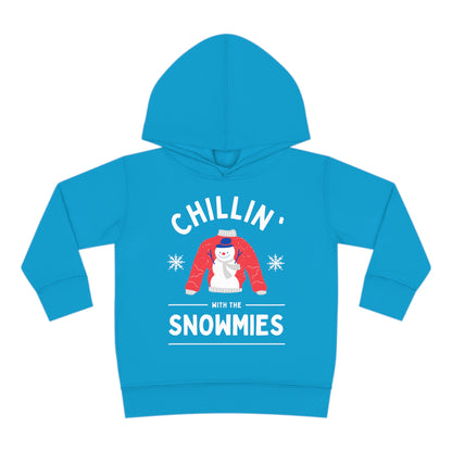 Festive Threads | Christmas Chillin With The Snowmies Toddler Pullover Fleece Hoodie