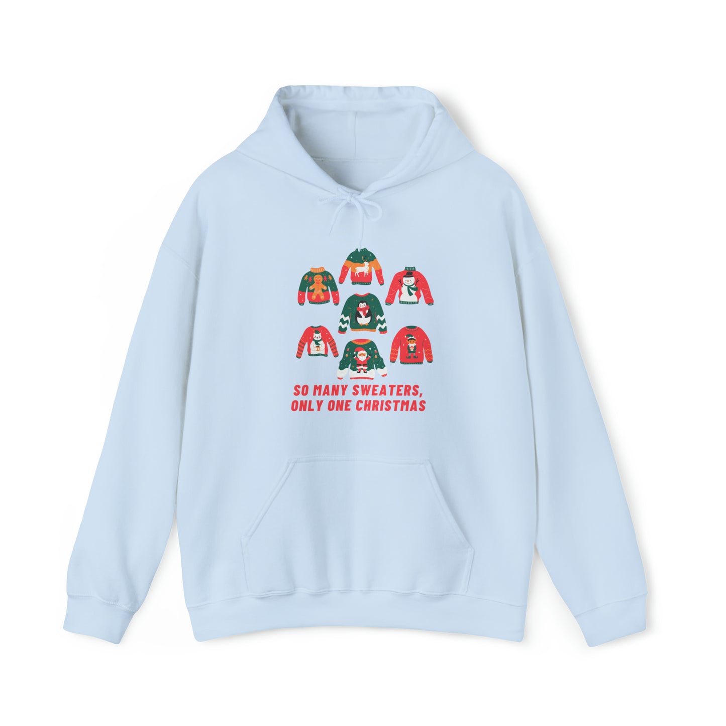 Festive Threads | Christmas So Many Sweaters Unisex Heavy Blend™ Hooded Sweatshirt