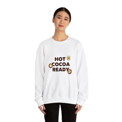 Festive Threads | Christmas Hot Cocoa Ready Unisex Heavy Blend™ Crewneck Sweatshirt