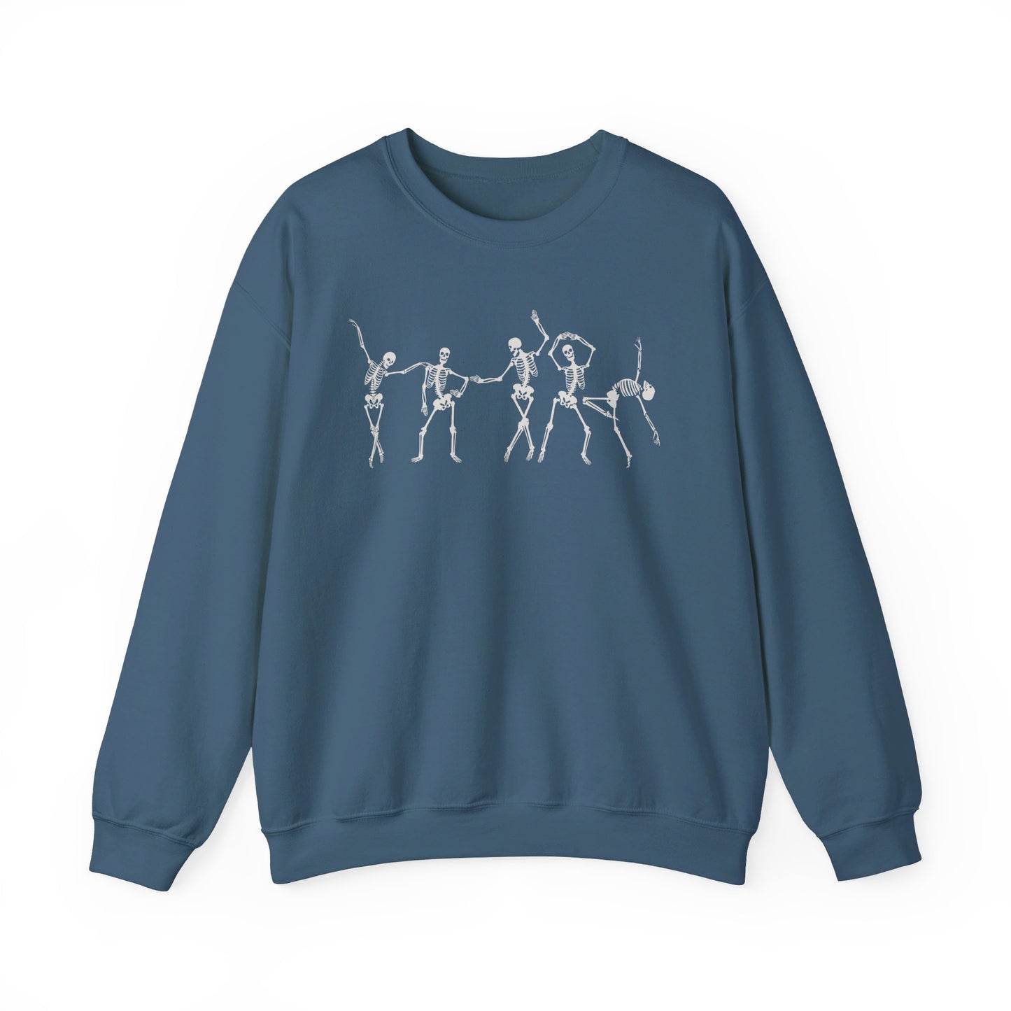 Festive Threads | Halloween Dancing Skeleton Unisex Heavy Blend™ Crewneck Sweatshirt