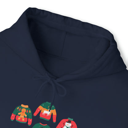 Festive Threads | Christmas So Many Sweaters Unisex Heavy Blend™ Hooded Sweatshirt