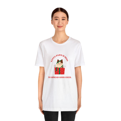 Festive Threads | Christmas Santa Paws Unisex Jersey Short Sleeve Tee