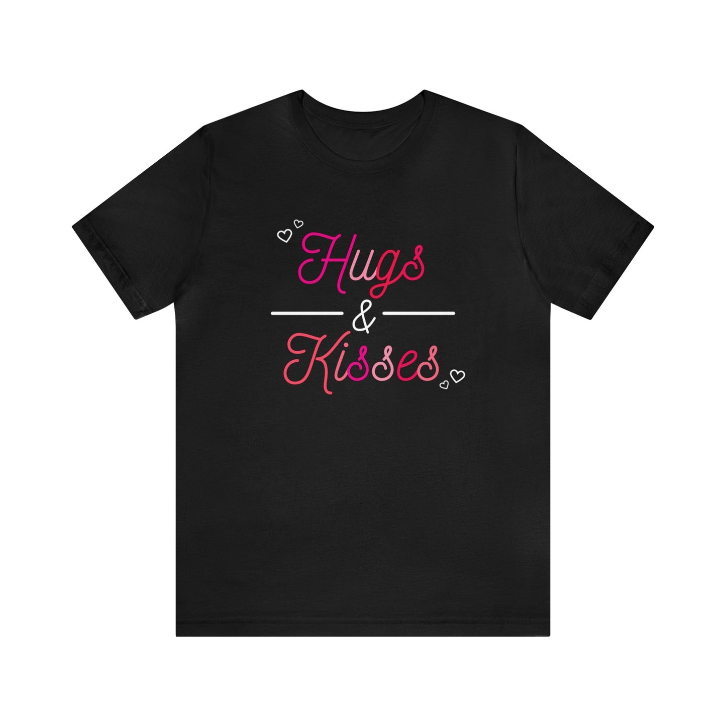 Festive Threads | Valentine's Hugs & Kisses Unisex Jersey Short Sleeve Tee