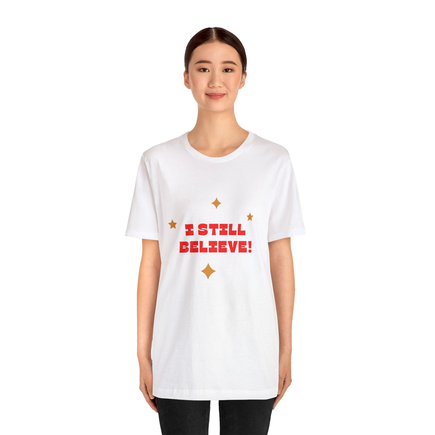 Festive Threads | Christmas I Still Believe Unisex Jersey Short Sleeve Tee