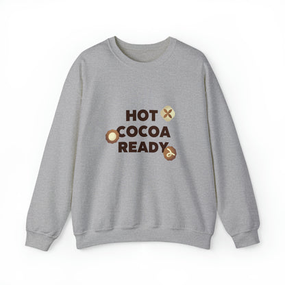 Festive Threads | Christmas Hot Cocoa Ready Unisex Heavy Blend™ Crewneck Sweatshirt