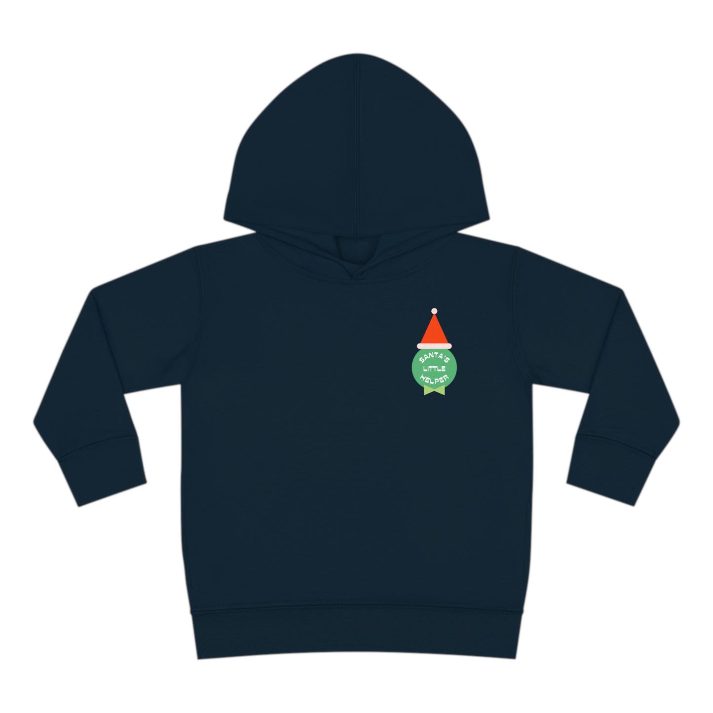 Festive Threads | Christmas Santa's Helper Toddler Pullover Fleece Hoodie