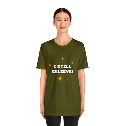 Festive Threads | Christmas I Still Believe Unisex Jersey Short Sleeve Tee