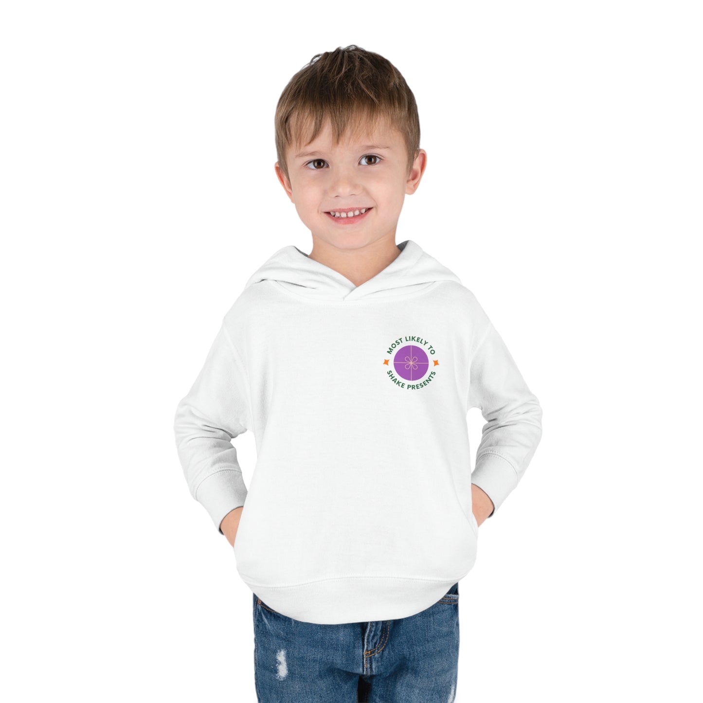 Festive Threads | Christmas Most Likely To Shake Presents Toddler Pullover Fleece Hoodie