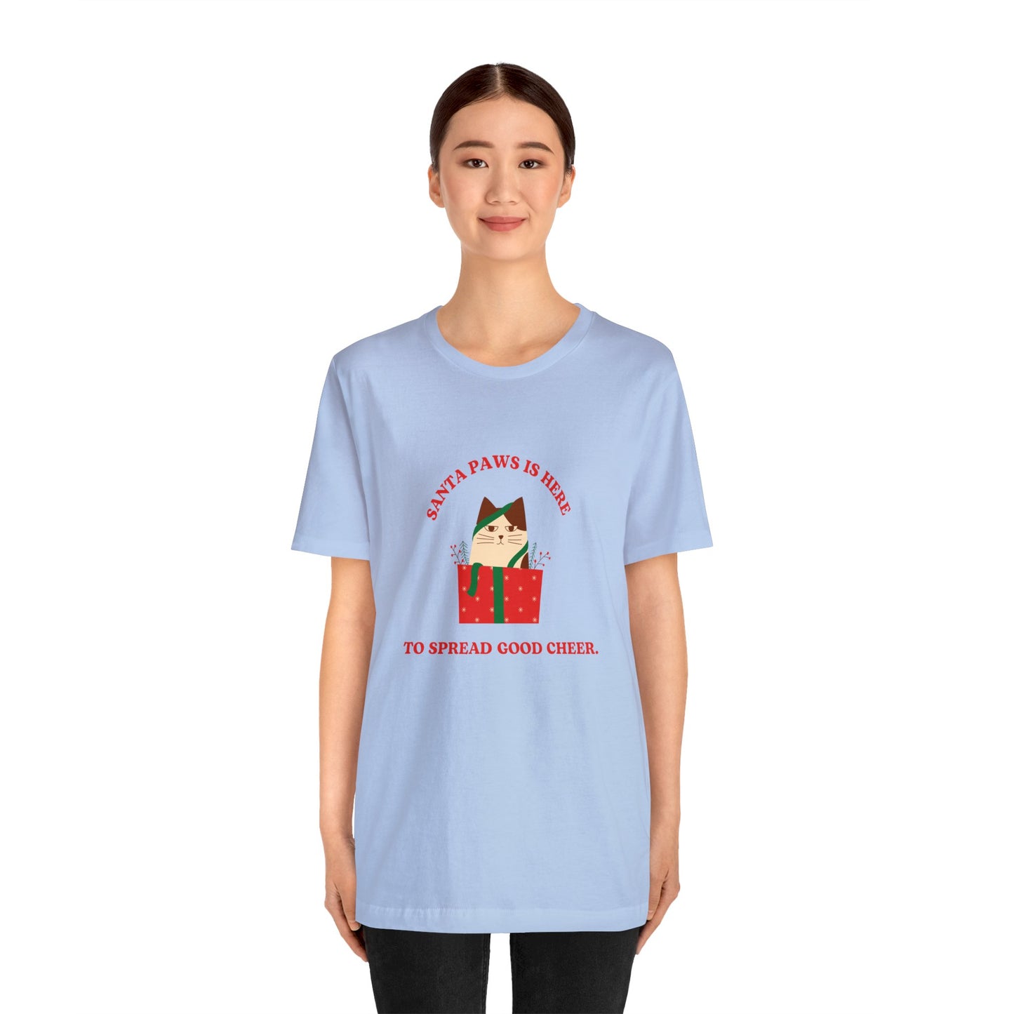 Festive Threads | Christmas Santa Paws Unisex Jersey Short Sleeve Tee