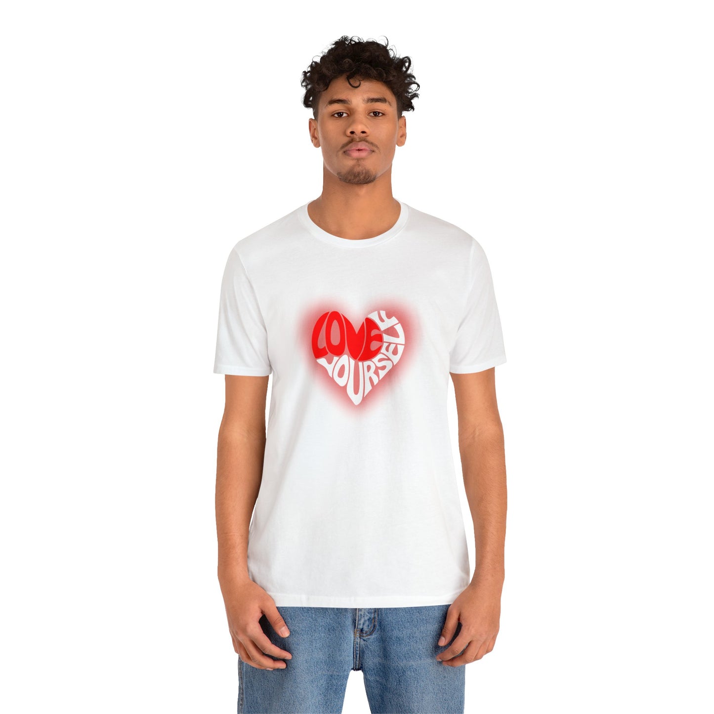 Festive Threads | Valentine's Love Yourself Unisex Jersey Short Sleeve Tee