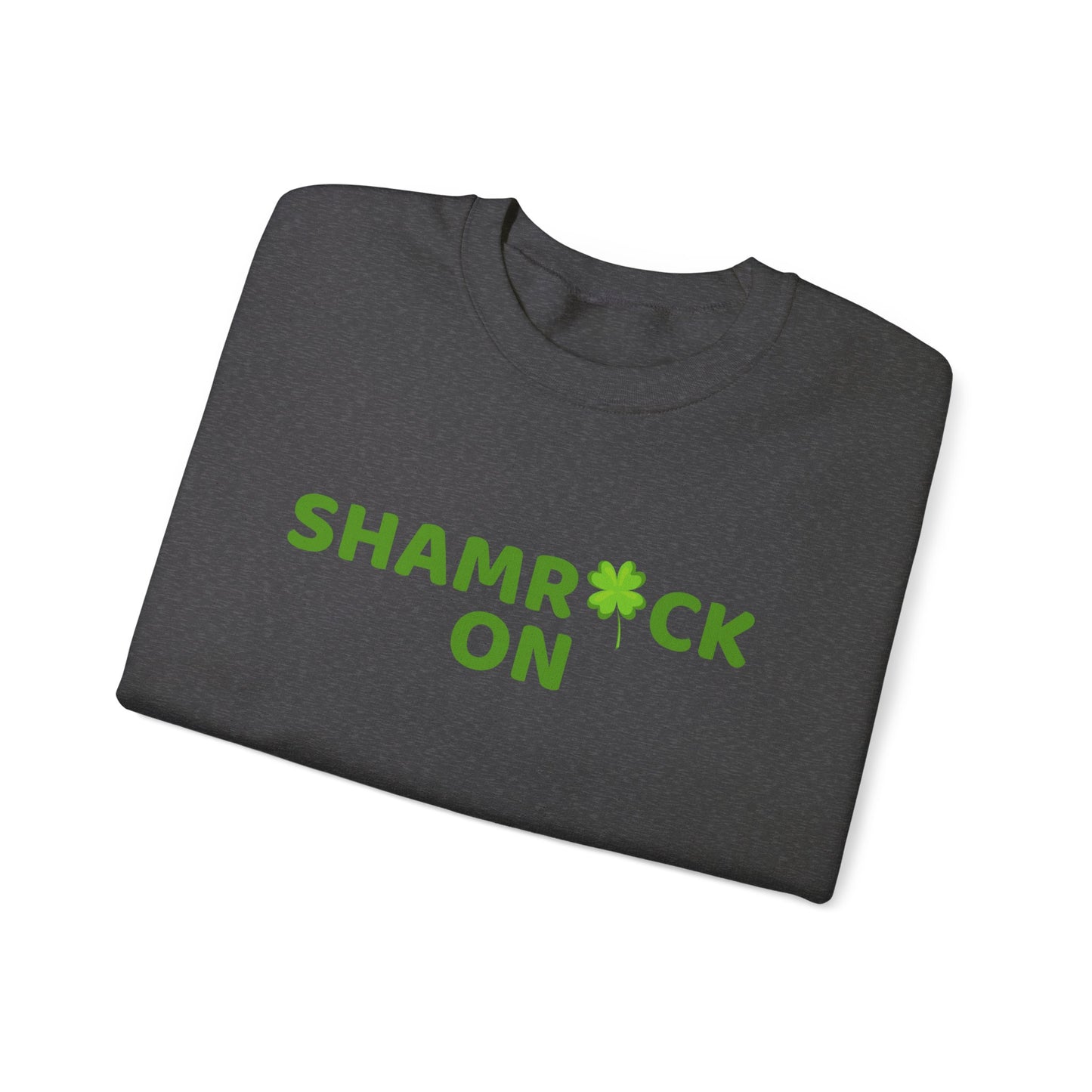 Festive Threads | St. Patrick's Day Shamrock's On Unisex Heavy Blend™ Crewneck Sweatshirt