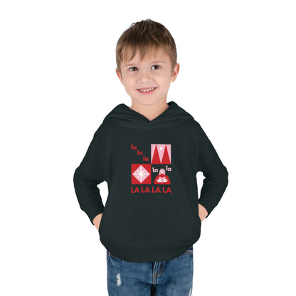 Festive Threads | Christmas Fa La La Toddler Pullover Fleece Hoodie