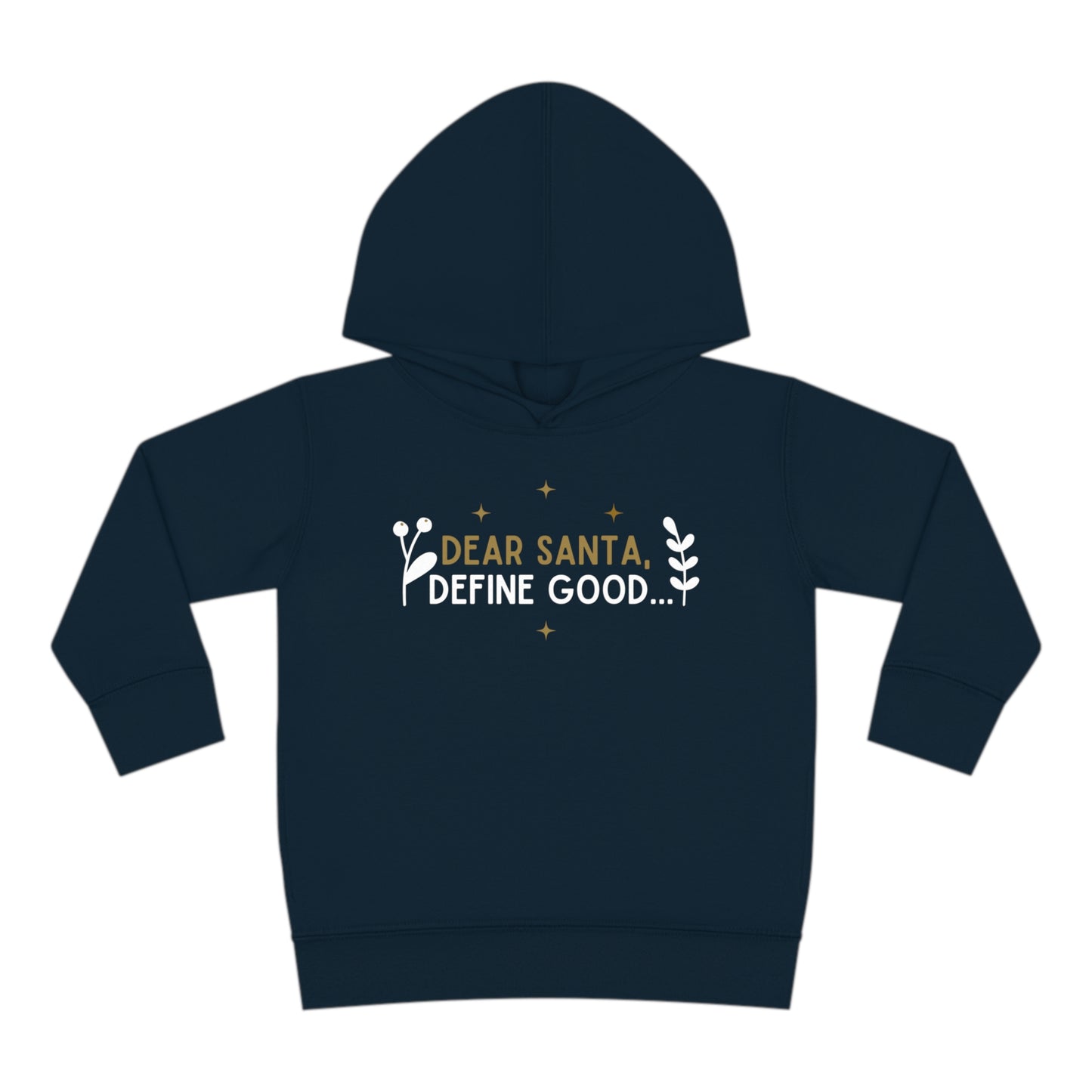 Festive Threads | Christmas Dear Santa Toddler Pullover Fleece Hoodie