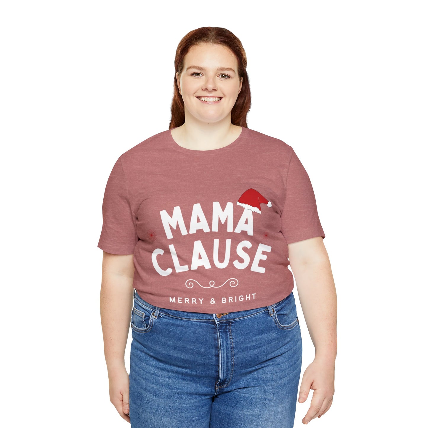 Festive Threads | Christmas Mama Clause Unisex Jersey Short Sleeve Tee