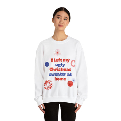 Festive Threads | Christmas Ugly Christmas Sweater Unisex Heavy Blend™ Crewneck Sweatshirt