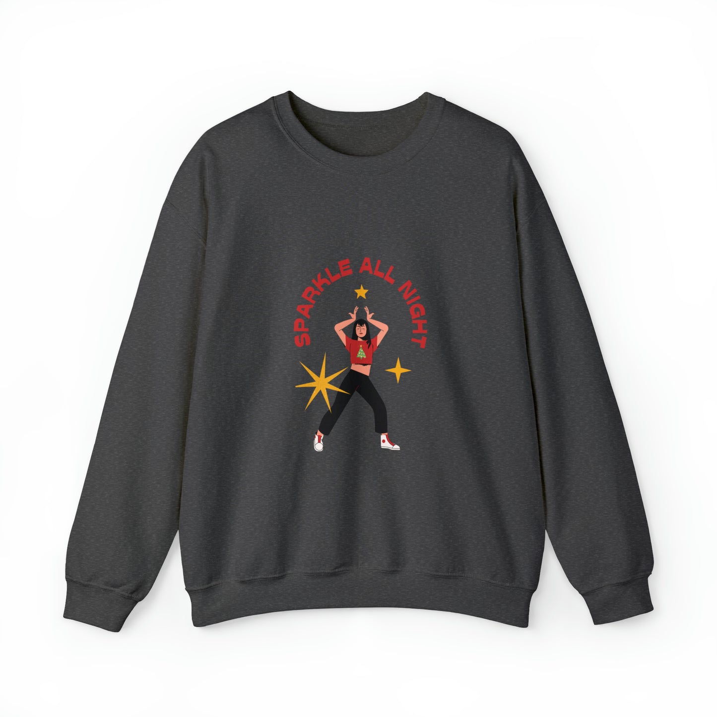 Festive Threads | Christmas Slay All Day Unisex Heavy Blend™ Crewneck Sweatshirt