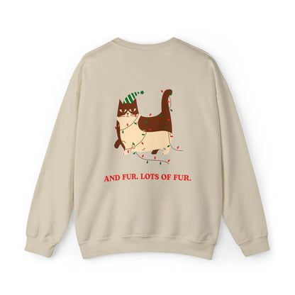 Festive Threads | Christmas Santa Paws Unisex Heavy Blend™ Crewneck Sweatshirt