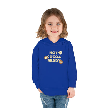 Festive Threads | Christmas Hot Cocoa Ready Toddler Pullover Fleece Hoodie