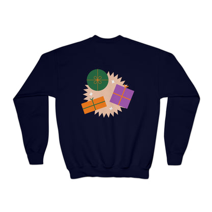 Festive Threads | Christmas Most Likely To Shake Presents Youth Crewneck Sweatshirt