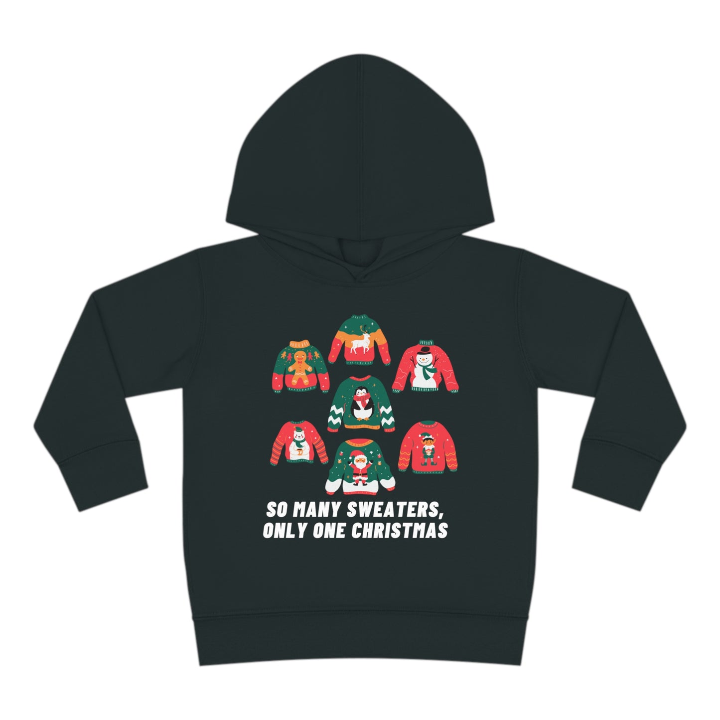 Festive Threads | Christmas So Many Sweaters Toddler Pullover Fleece Hoodie