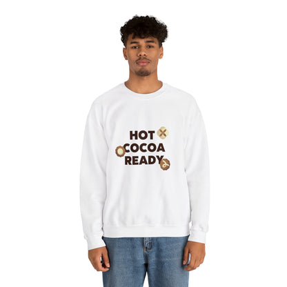 Festive Threads | Christmas Hot Cocoa Ready Unisex Heavy Blend™ Crewneck Sweatshirt