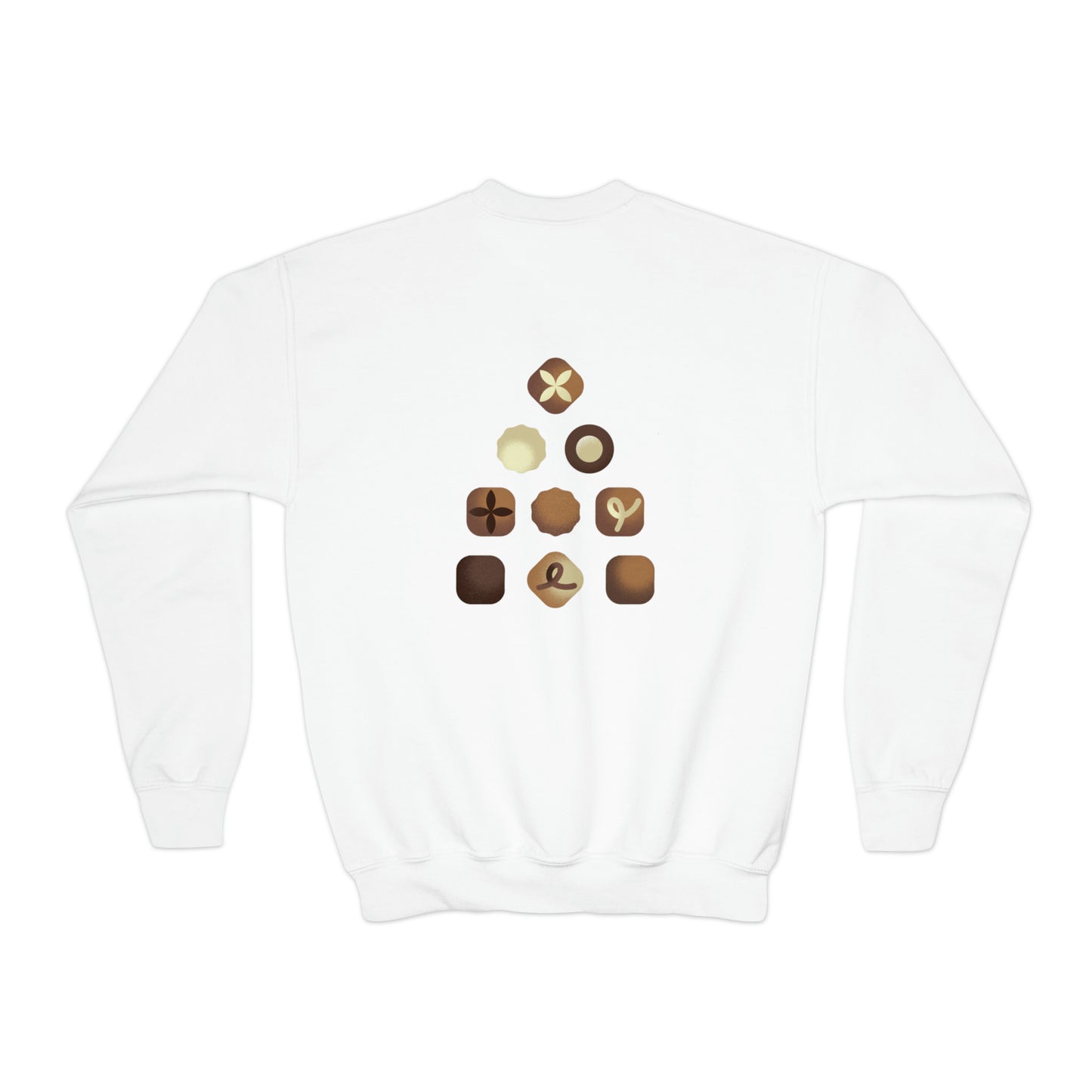 Festive Threads | Christmas Hot Cocoa Ready Youth Crewneck Sweatshirt