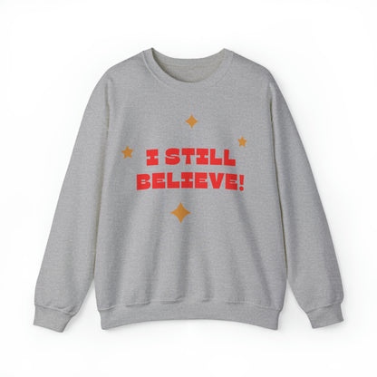 Festive Threads | Christmas I Still Believe Unisex Heavy Blend™ Crewneck Sweatshirt