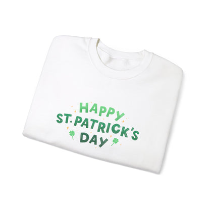 Festive Threads | St. Patrick's Day | Happy St. Patrick's Day Unisex Heavy Blend™ Crewneck Sweatshirt