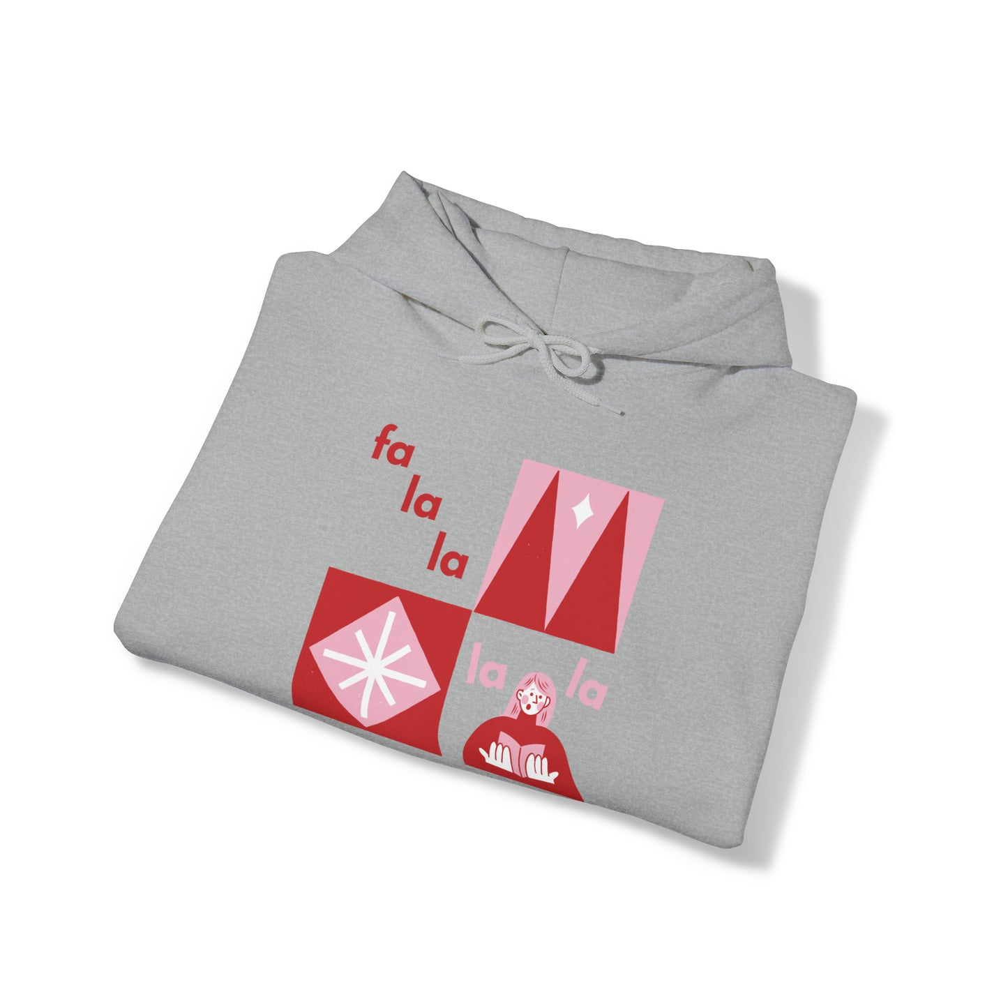 Festive Threads | Christmas Fa La La Unisex Heavy Blend™ Hooded Sweatshirt