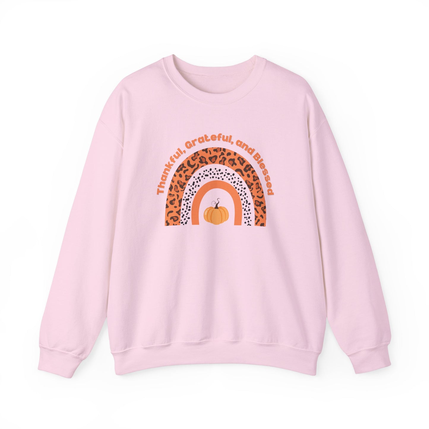 Festive Threads | Thanksgiving | Thankful, Grateful, & Blessed Unisex Heavy Blend™ Crewneck Sweatshirt