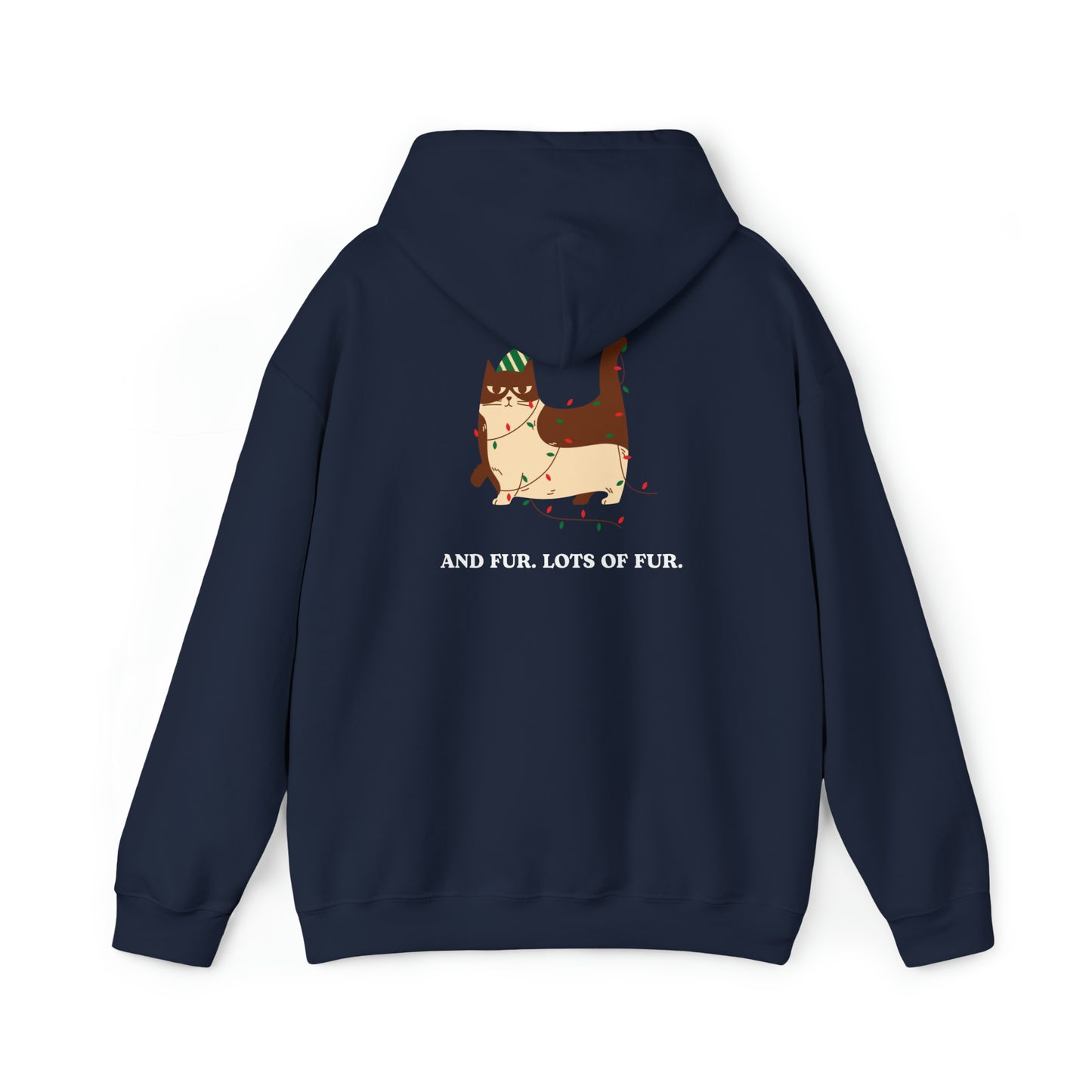 Festive Threads | Christmas Santa Paws Unisex Heavy Blend™ Hooded Sweatshirt