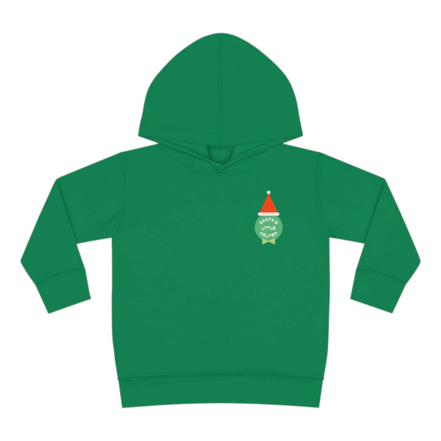 Festive Threads | Christmas Santa's Helper Toddler Pullover Fleece Hoodie