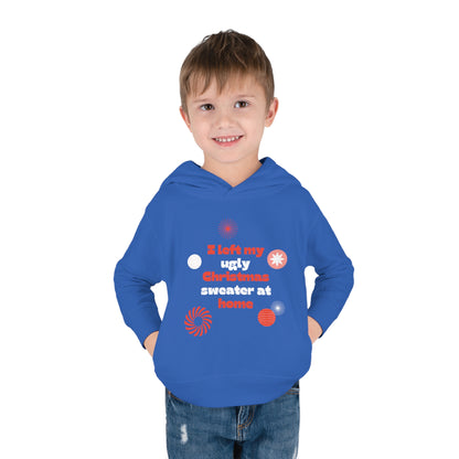 Festive Threads | Christmas Ugly Christmas Sweater Toddler Pullover Fleece Hoodie