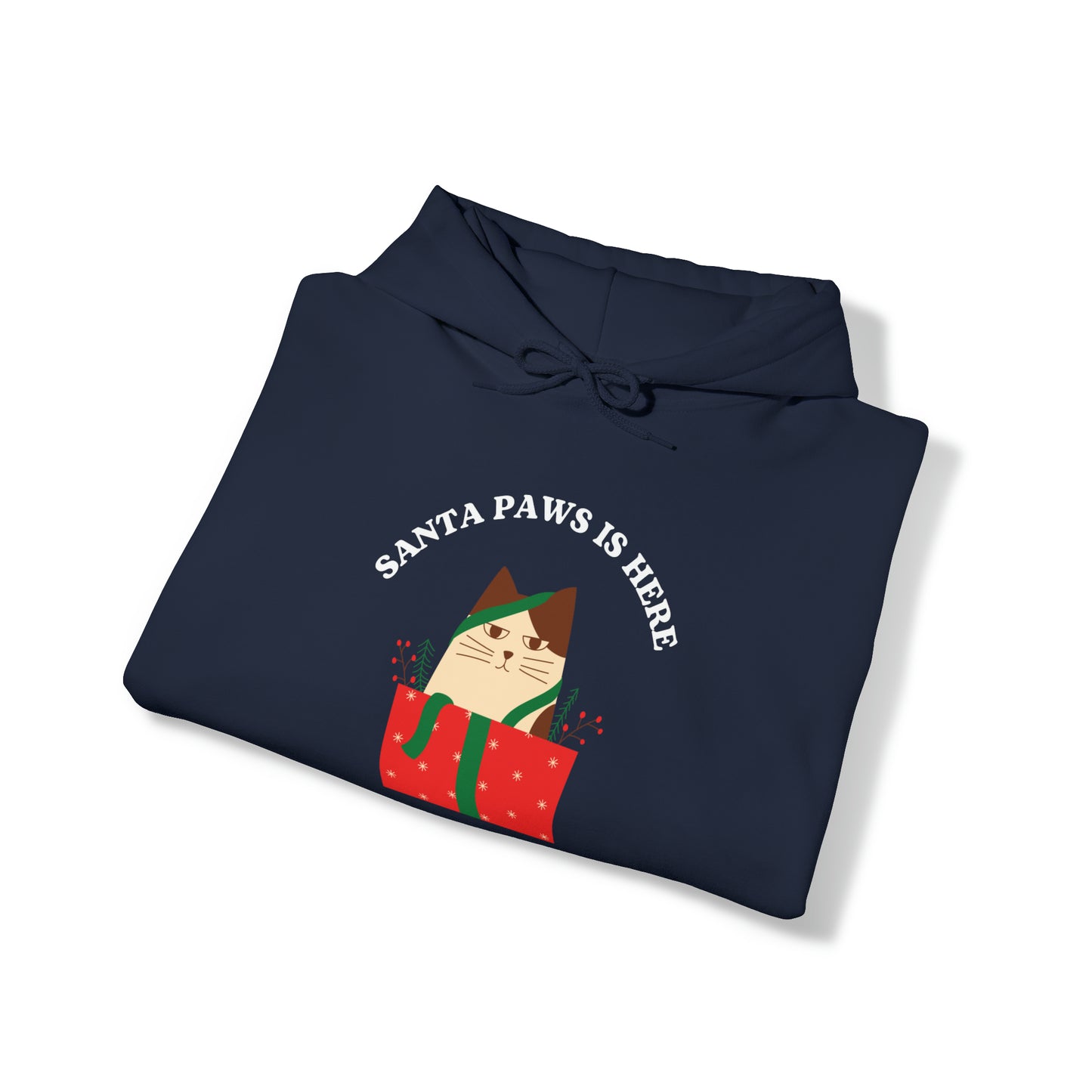 Festive Threads | Christmas Santa Paws Unisex Heavy Blend™ Hooded Sweatshirt