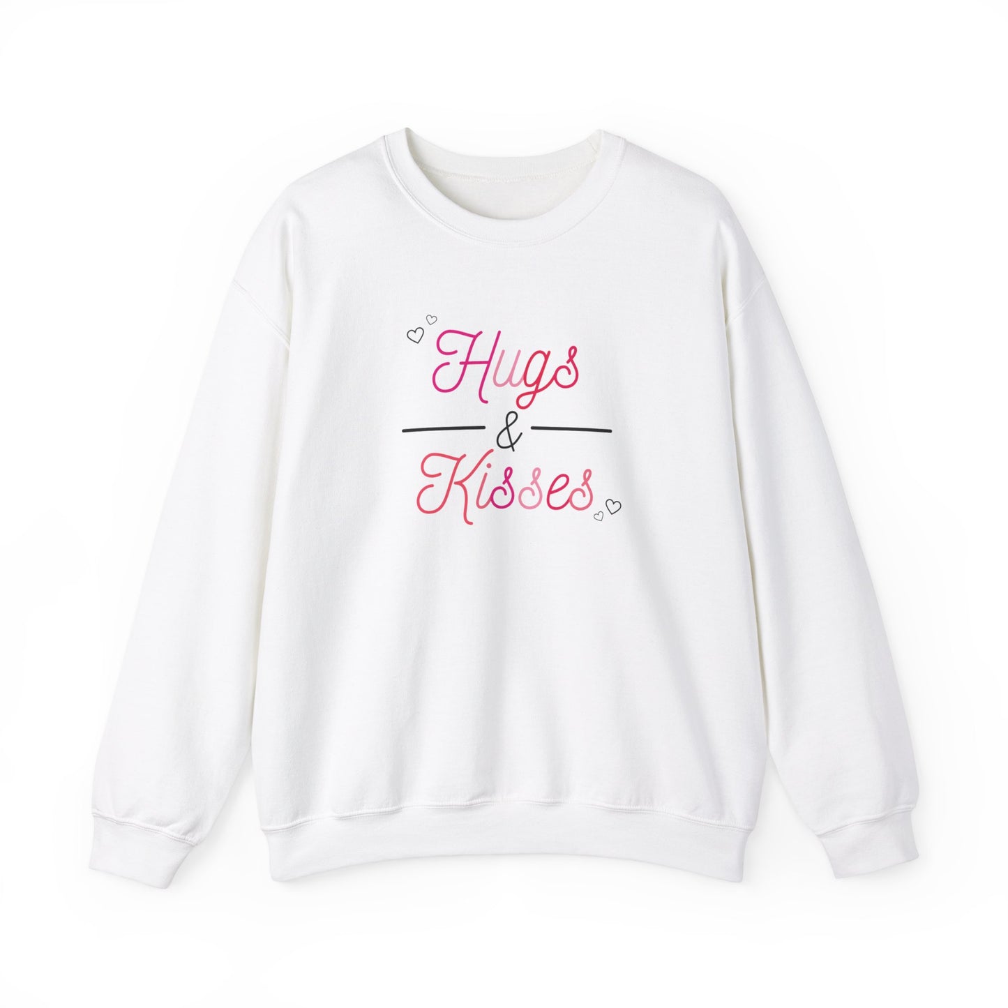 Festive Threads | Valentine's Hugs & Kisses Unisex Heavy Blend™ Crewneck Sweatshirt