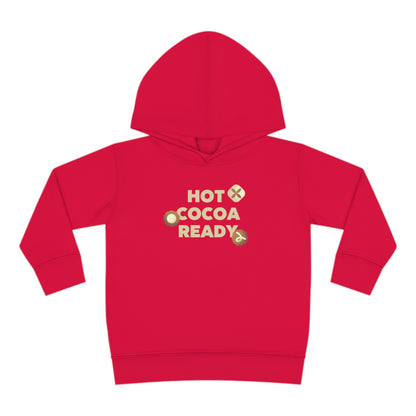 Festive Threads | Christmas Hot Cocoa Ready Toddler Pullover Fleece Hoodie