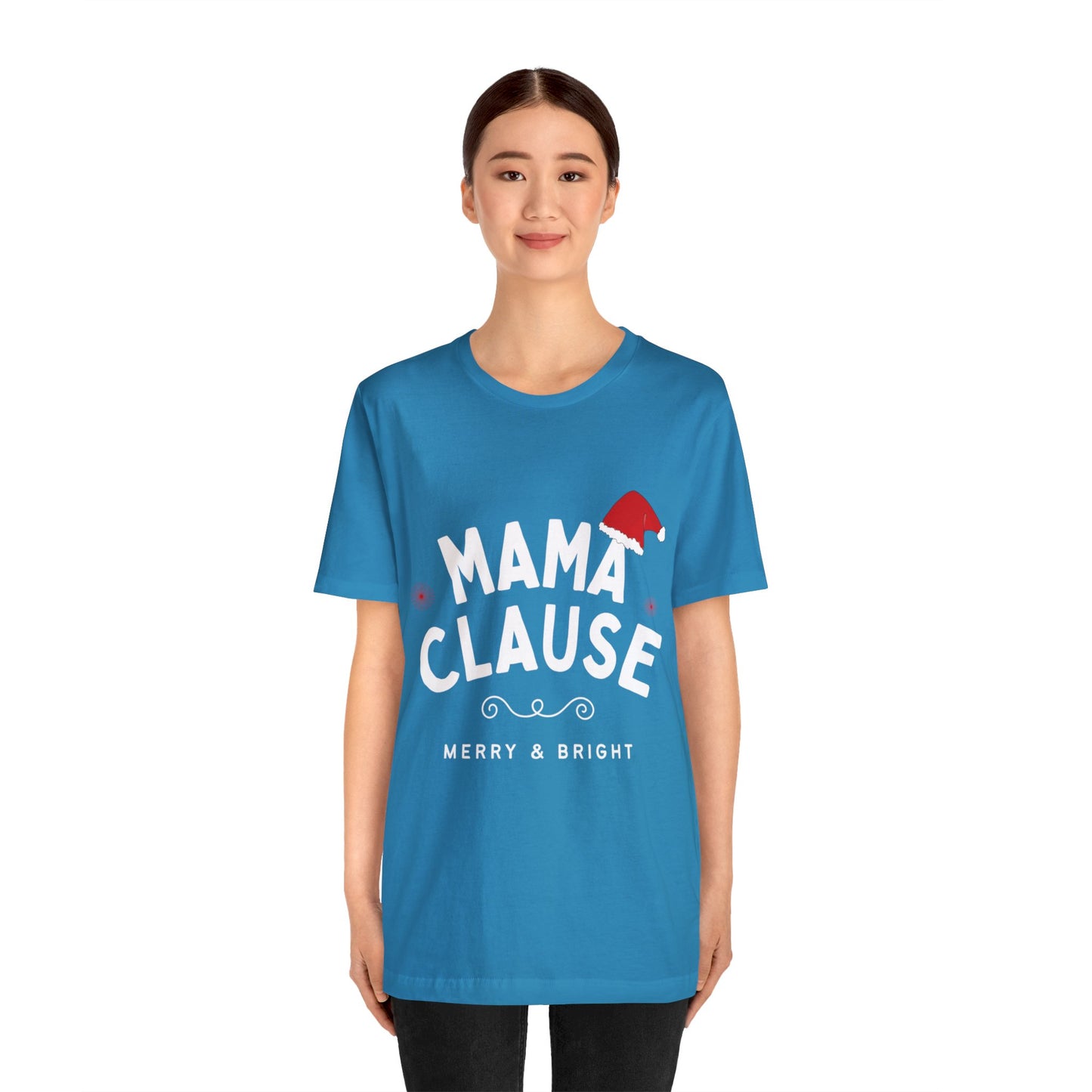 Festive Threads | Christmas Mama Clause Unisex Jersey Short Sleeve Tee