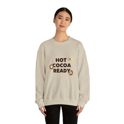 Festive Threads | Christmas Hot Cocoa Ready Unisex Heavy Blend™ Crewneck Sweatshirt