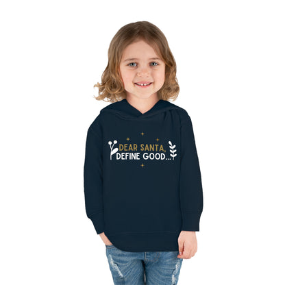 Festive Threads | Christmas Dear Santa Toddler Pullover Fleece Hoodie