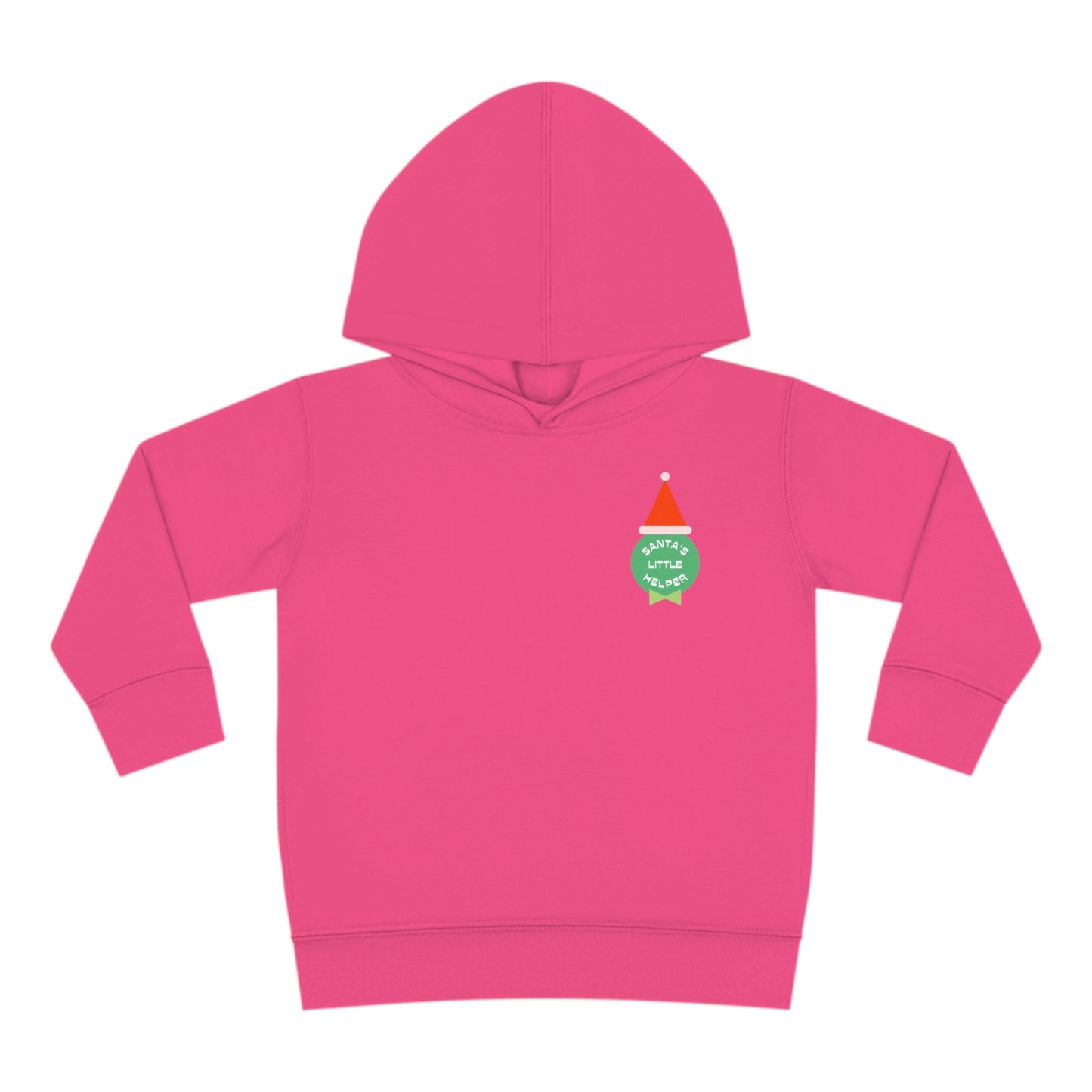 Festive Threads | Christmas Santa's Helper Toddler Pullover Fleece Hoodie