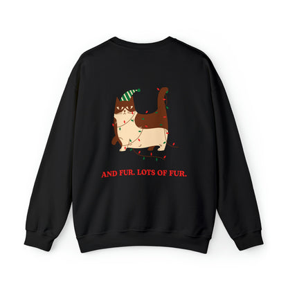 Festive Threads | Christmas Santa Paws Unisex Heavy Blend™ Crewneck Sweatshirt