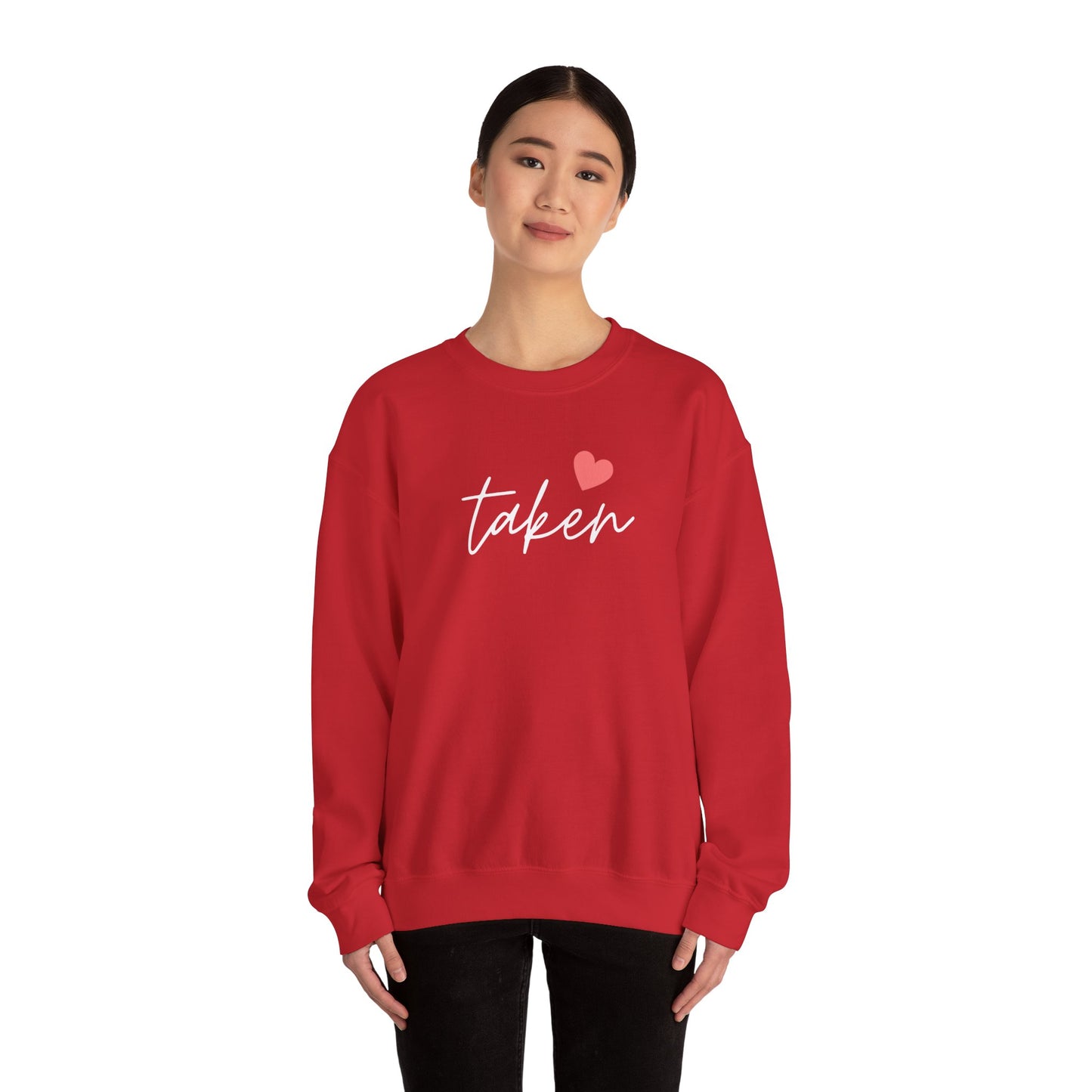 Festive Threads | Valentine's Taken Unisex Heavy Blend™ Crewneck Sweatshirt